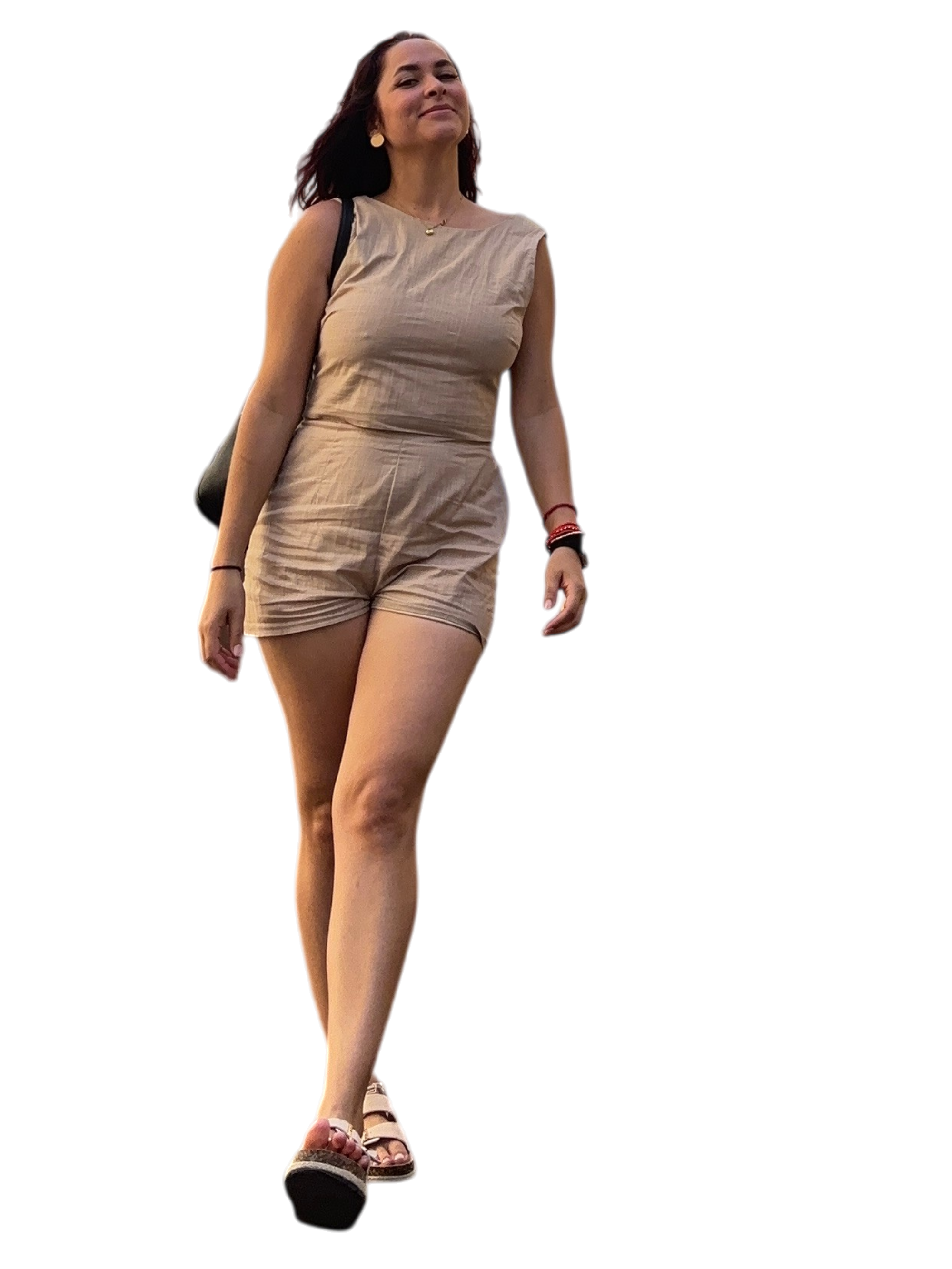 Anna caminando en Praga